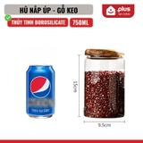 Bình Thuỷ Tinh Có Nắp Vặn Gỗ Keo Cao Cấp, Đựng Thực Phẩm Đa Năng, Thuỷ Tinh Chịu Nhiệt Borosilicate – ảnh 13