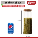 Bình Thuỷ Tinh Có Nắp Vặn Gỗ Keo Cao Cấp, Đựng Thực Phẩm Đa Năng, Thuỷ Tinh Chịu Nhiệt Borosilicate – ảnh 15