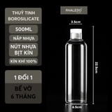 Bình Đựng Nước, Rượu Nắp Thủy Tinh borosilicate Cao Cấp Đa Năng Nắp Kín Khí Phaledo (PL-0932) – ảnh 17