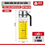 Chai Đựng Dầu Ăn, Bình Thủy Tinh Đựng Dầu Ăn, Nước Mắm,.. Thủy Tinh An Toàn Sức Khỏe, Chống Nhỏ Giọt – ảnh 11
