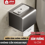 Hộp Đựng Khăn Giấy Bằng Nhôm, Hộp Giấy Dán Tường Không Cần Khoan, Chống Thấm Nước, Không Gỉ Sét – ảnh 10