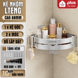 Kệ để đồ nhà tắm - kệ góc nhà tắm dán tường bằng keo hoặc ốc vít(tặng kèm keo dán, bộ ốc vít) LTENG ER-0725 – ảnh 27