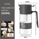 Chai Đựng Dầu Ăn, Nước Mắm Thuỷ Tinh Borosilicate Đa Năng Thông Minh Xuất Nhật Cao Cấp LISSAxPHALEDO – ảnh 17
