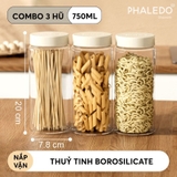Hũ Thủy Tinh Borosilicate Nắp Nhựa Đa Năng, Chống Mốc, Chống Ẩm Phaledo (PL-0376) – ảnh 20