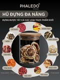 Lọ Thuỷ Tinh Có Nắp Gỗ Tre Borosilicate Chịu Nhiệt, Không Chứa Chì Cao Cấp PHALEDO - Nắp Vuông (PL-0372) – ảnh 7