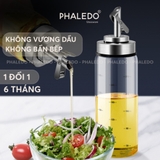 Lọ đựng dầu ăn tự mở nắp thông minh bằng thuỷ tinh boroslicate, vòi inox 304 cao cấp đa năng cho gia đình PHALEDO – ảnh 10