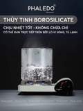 Bình Nước Thuỷ Tinh Borosilicate Cao Cấp Chịu Nhiệt Tốt Cho Nhà Hàng, Quán Ăn, Tiệc Tùng, Chân Đế Gỗ Tre -PHALEDO – ảnh 2