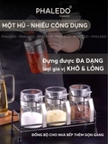 Hủ gia vị thuỷ tinh borosilicate - nắp đậy nhựa ABS kín 100% giúp chống ẩm & kiến bảo vệ gia vị an toàn Phaledo (P-0324) – ảnh 8