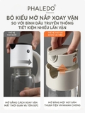 Chai Đựng Dầu Ăn, Nước Mắm Thuỷ Tinh Borosilicate Đa Năng Thông Minh Xuất Nhật Cao Cấp LISSAxPHALEDO – ảnh 4