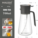 Chai Đựng Dầu Ăn, Nước Mắm Thuỷ Tinh Borosilicate Đa Năng Thông Minh Xuất Nhật Cao Cấp LISSAxPHALEDO – ảnh 25
