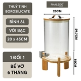 Bình Nước Thuỷ Tinh Borosilicate Cao Cấp Chịu Nhiệt Tốt Cho Nhà Hàng, Quán Ăn, Tiệc Tùng, Chân Đế Gỗ Tre -PHALEDO – ảnh 15