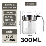 Hủ gia vị thuỷ tinh borosilicate - nắp đậy nhựa ABS kín 100% giúp chống ẩm & kiến bảo vệ gia vị an toàn Phaledo (P-0324) – ảnh 11