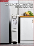 Thùng rác 3 tầng thông minh LAZYDO xuất Nhật – Phân loại rác, dung tích lớn 42L, có bánh xe – ảnh 3
