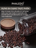 HŨ THỦY TINH BOROSILICATE CAO CẤP ĐA NĂNG CỔ CAO TRƠN NẮP GỖ KEO PHALEDO (PL-0373B) – ảnh 7