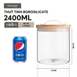 Bình Thủy Tinh Borosilicate Ủ Dưa Muối, Kim Chi, Củ Kiệu, Trái Cây Chua Ngọt, Dung Tích Lớn Phaledo (PL-0375) – ảnh 12