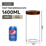 HŨ THỦY TINH BOROSILICATE CÓ VAN XẢ KHÍ, NẮP VẶN KÍN KHÍ, BẢO QUẢN THỰC PHẨM CHỐNG ẨM MỐC PHALEDO (PL-0374) – ảnh 12