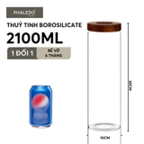 HŨ THỦY TINH BOROSILICATE CÓ VAN XẢ KHÍ, NẮP VẶN KÍN KHÍ, BẢO QUẢN THỰC PHẨM CHỐNG ẨM MỐC PHALEDO (PL-0374) – ảnh 14
