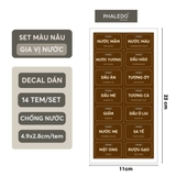 Tem Nhãn Decal Dán Hủ Đựng Gia Vị, Muối, Bột Ngọt, Đường Và Bình Đựng Dầu Ăn, Nước Mắm, Mật Ong, Nước Tương - PHAELDO – ảnh 22