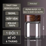 Hũ Thuỷ Tinh Có Nắp Xoắn Gỗ Keo Đựng Đồ Đa Năng Như Trà, Cafe, Đồ Ăn... Cho Gia Đình Decor Sang Trọng PHALEDO (P-0362) – ảnh 12