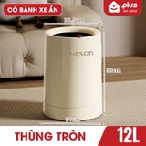 Thùng rác 2 lớp thông minh, dung tích 12L, có bánh xe ẩn, thùng rác nhựa PP cao cấp BESAN – ảnh 9