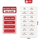 Nhãn Dán Phân Loại Gia Vị Decal Dán Cho Hủ Gia Vị & Bình Dầu Ăn, Nước Mắm - Phaledo – ảnh 11