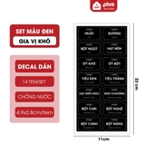 Nhãn Dán Phân Loại Gia Vị Decal Dán Cho Hủ Gia Vị & Bình Dầu Ăn, Nước Mắm - Phaledo – ảnh 17