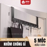 Thanh móc treo sau cánh cửa nhôm chống gỉ, không khoan đục, không hỏng cửa cho cửa dày dưới 4.6cm – ảnh 25