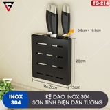🔴OUTLET | Kệ giá dán tường bếp INOX 304 cao cấp đựng hủ lọ gia vị, chai lọ, chén, đĩa, dao, vung nồi – ảnh 11