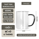 Cốc Thuỷ Tinh Harmer Chịu Nhiệt Borosilicate Có Quai Cầm, Ly Uống Nước Có Thể Đun Trên Bếp Hoặc Lò Vi Sóng - PHALEDO – ảnh 19