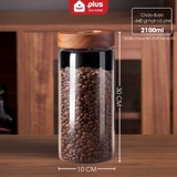 Hũ thủy tinh Borosilicate có van xả khí, hủ đựng thực phẩm kín khí cao cấp, chống ẩm mốc PHALEDO – ảnh 14