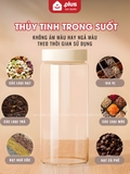 Hũ Thủy Tinh Borosilicate Nắp Nhựa, Hũ Đựng Thực Phẩm Đa Năng An Toàn Sức Khỏe PHALEDO ( HD-0376) – ảnh 6