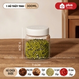 Hũ Thủy Tinh Nắp Inox304 Không Gỉ, Hũ Đựng Thực Phẩm Thủy Tinh Borosilicate An Toàn Sức Khỏe PHALEDO – ảnh 12