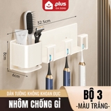 Kệ để bàn chải đánh răng dán tường nhôm chống gỉ, kệ dán tường kèm cốc, chịu lực tốt – cho nhà tắm – ảnh 15