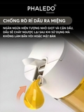 Chai Đựng Dầu Ăn, Nước Mắm Thuỷ Tinh Borosilicate Cao Cấp Mở Nắp Tiện Lợi LISSAxPHALEDO (PL-0344) – ảnh 6