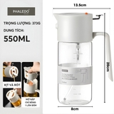 Chai Đựng Dầu Ăn, Nước Mắm Thuỷ Tinh Borosilicate 2 Chế Độ Phun Và Rót LISSAxPHALEDO (PL-0343) – ảnh 11