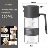 Chai Đựng Dầu Ăn, Nước Mắm Thuỷ Tinh Borosilicate 2 Chế Độ Phun Và Rót LISSAxPHALEDO (PL-0343) – ảnh 12
