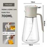 Chai Đựng Dầu Ăn Thuỷ Tinh Borosilicate Phun Rót Đa Năng LISSAxPHALEDO (PL-0342) – ảnh 11