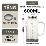 Bình  thuỷ tinh đựng dầu ăn, nước mắm dung tích lớn 1000ML cao cấp, nắp đậy kín bằng inox 304 & tay cầm PHALEDO P-0320 – ảnh 24