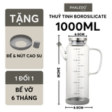 Bình  thuỷ tinh đựng dầu ăn, nước mắm dung tích lớn 1000ML cao cấp, nắp đậy kín bằng inox 304 & tay cầm PHALEDO P-0320 – ảnh 26