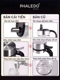 Chai đựng dầu ăn, nước tương nắp inox 304 đậy kín, dùng 1 tay tiện lợi cho nhà bếp Phaledo (PL-0335) – ảnh 8