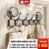 Thanh Treo Đồ Cốc Hút Không Khoan Tường, Chịu Tải 30Kg -Móc Treo Đồ Nhôm Hàng Không Cao Cấp Không Gỉ – ảnh 13