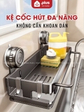 Kệ Đựng Đồ Rửa Chén Không Khoan Tường, Thép Carbon Cao Cấp, Kệ Nhà Bếp Đa Năng, Không Gỉ Sét – ảnh 2