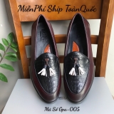 Giày Da Patina Dáng Hàn Quốc