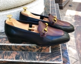 Giày Da Patina Dáng Âu