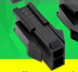 Đầu bus 2p 5559 cái 4.2mm ĐEN (3E6.3)