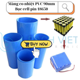 Màng co pin PVC 90mm bọc cell pin 18650 dài 30mm