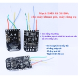 mạch bảo vệ pin 18650 4s 5s BMS cần bằng cell 80A ( 2D10.1 )