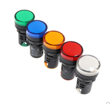 Đèn led báo nguồn phi 22 AD16-22DS 220V (lục-lam-vàng-đỏ-trắng)