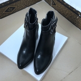 HIGH HEELS BOOTS PHỐI HOẠ TIẾT CARO CHUẨN NÀNG MỢ CHẢNH XỨ HÀN  B14.HIE