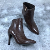 HIGH HEELS BOOTS GAM MÀU BẮT MẮT HOẠ TIẾT VÂN TRĂN CỰC ĐỈNH  B16.HIE